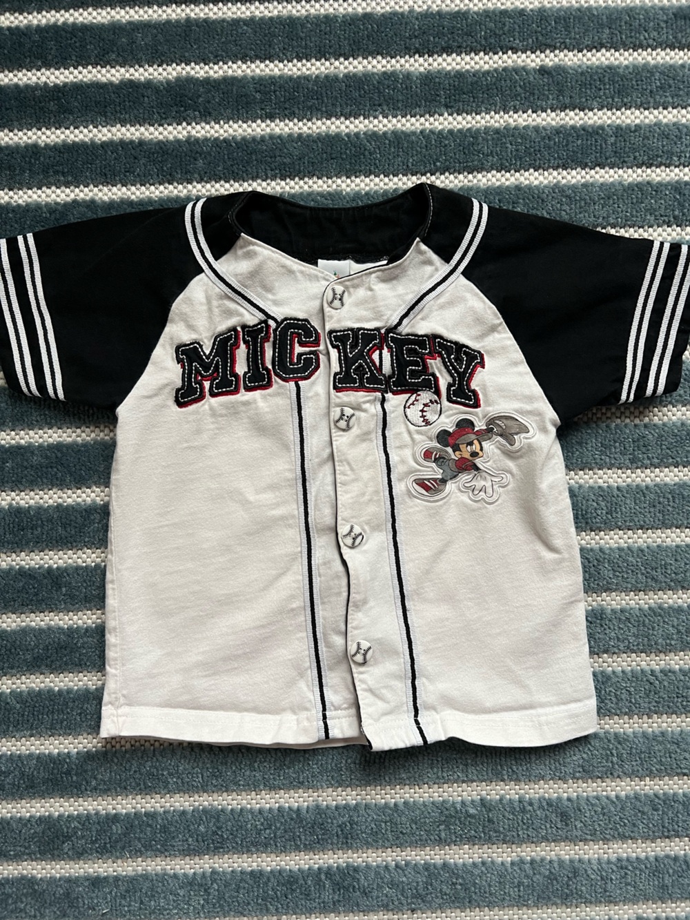 Y2K Disney Baby Mickey Mouse Baseball Jersey